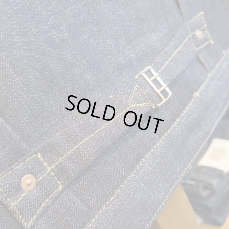 画像9: 【即納】【銀行振込】 =size44= 【KIWAMI WWII】 ”極み”大戦モデル irregular デニムジャケット 1枚袖/ガチャプリステッチ 日本製 (9)