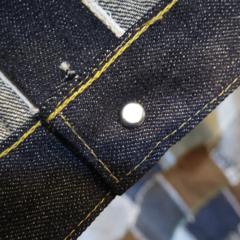 画像10: 【即納】【銀行振込】 =size42= 【KIWAMI WWII】 ”極み”大戦モデル irregular デニムジャケット 1枚袖/ガチャプリステッチ 日本製 (10)