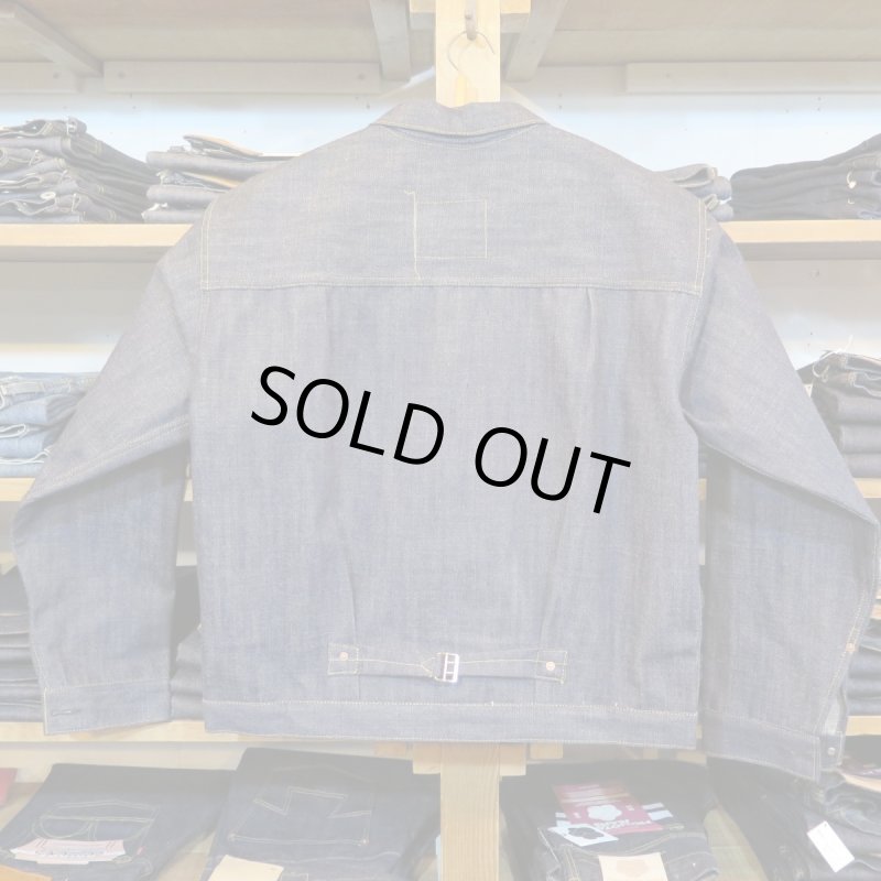 画像2: 【即納】【銀行振込】 =size44= 【KIWAMI WWII】 ”極み”大戦モデル irregular デニムジャケット 1枚袖/ガチャプリステッチ 日本製 (2)