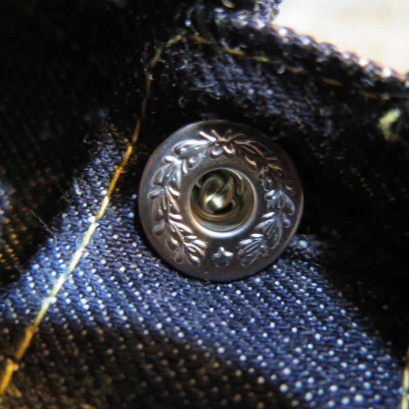 画像5: 【即納】【銀行振込】 =size42= 【KIWAMI WWII】 ”極み”大戦モデル irregular デニムジャケット 1枚袖/ガチャプリステッチ 日本製 (5)