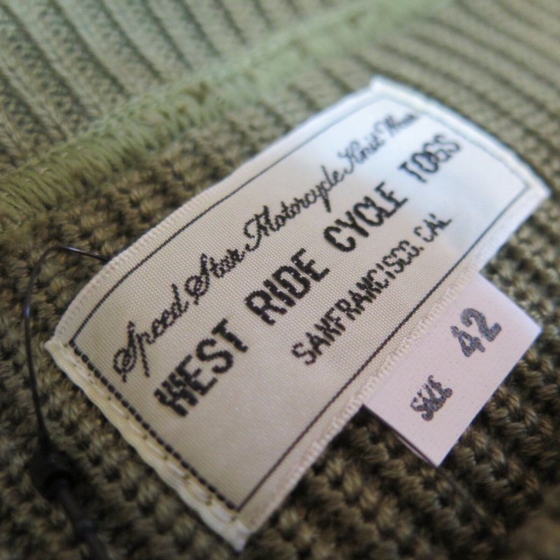 画像3: 【ウエストライド】 クラシック リブセーター  WEST RIDE AK1612 日本製【送料無料】 (3)