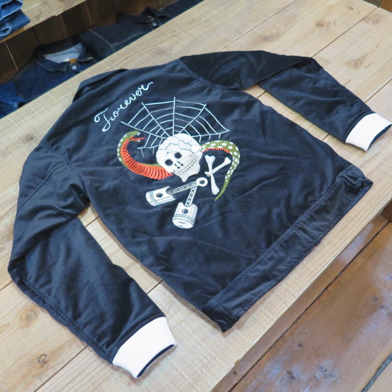 画像1: 【ウエストライド】  フォーエバースカル スーベニアジャケット   リバーシブル   WEST RIDE FOREVER SKULL SOUVENIR JACKET   日本製【送料無料】 (1)