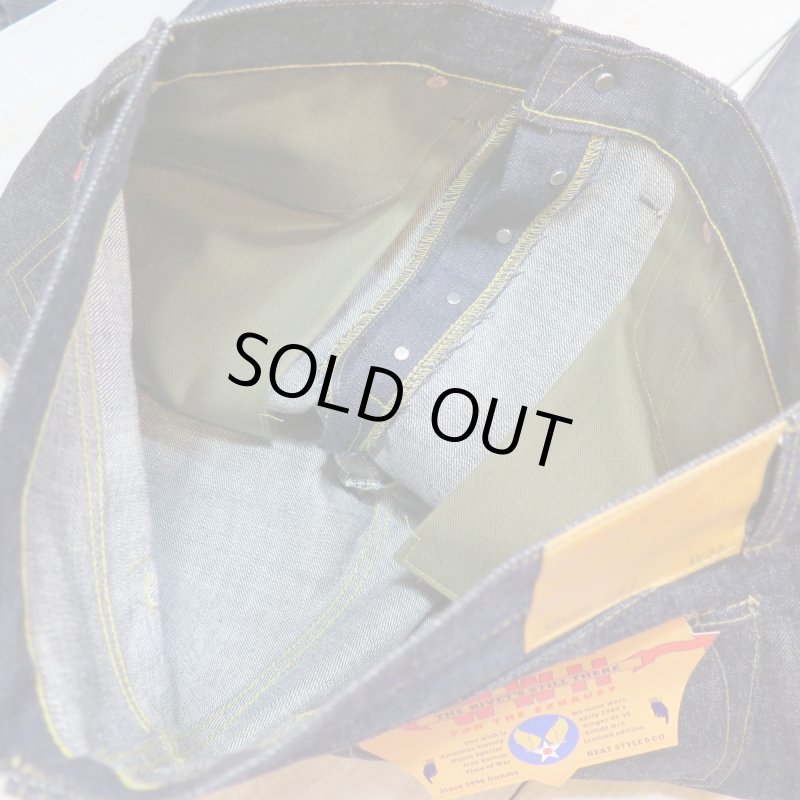 画像10: w35【KIWAMI WWII】 ”極み”大戦モデル ストレート デニムパンツ イレギュラー/両ポケ片面赤タブ 日本製 (10)