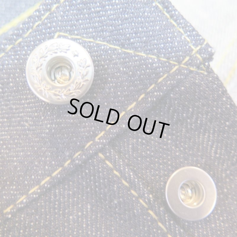 画像8: w35【KIWAMI WWII】 ”極み”大戦モデル ストレート デニムパンツ イレギュラー/両ポケ片面赤タブ 日本製 (8)