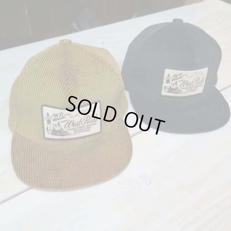 画像1: 【送料無料】  【ウエストライド】   コーデュロイ ランブラーズ   ワッペン ベースボール キャップ   WEST RIDE BB CAP6 RAMBLERS   日本製 (1)