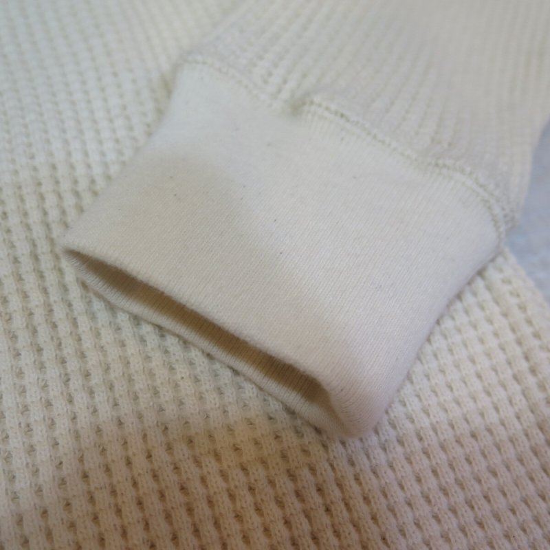 画像5: 【送料無料】  【トロフィークロージング】   ヘビー ワッフル   ミル ヘンリーネック サーマル   TROPHY CLOTHING TE-22   日本製 (5)