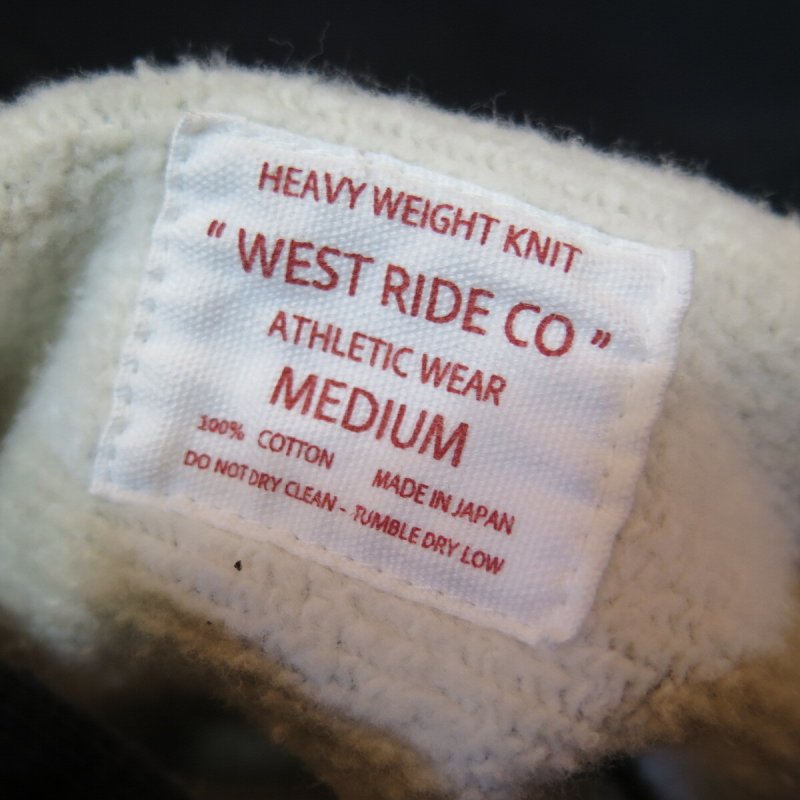 画像3: 【ウエストライド】  RW ツートン スウエットパーカー   WEST RIDE RW 2-TONE HOODIE   日本製【送料無料】 (3)