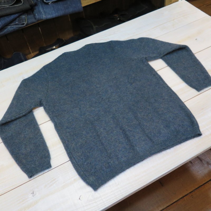 画像2: 【ウエストライド】   ビンテージ モヘア カーディガン ブルー   WEST RIDE   VINTAGE MOHAIR CARDIGAN   日本製  【送料無料】 (2)