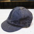 画像2: 【サムライジーンズ】  デニム ワークキャップ  SAMURAI JEANS SJ201WC-5000VX17oz  日本製【送料無料】 (2)