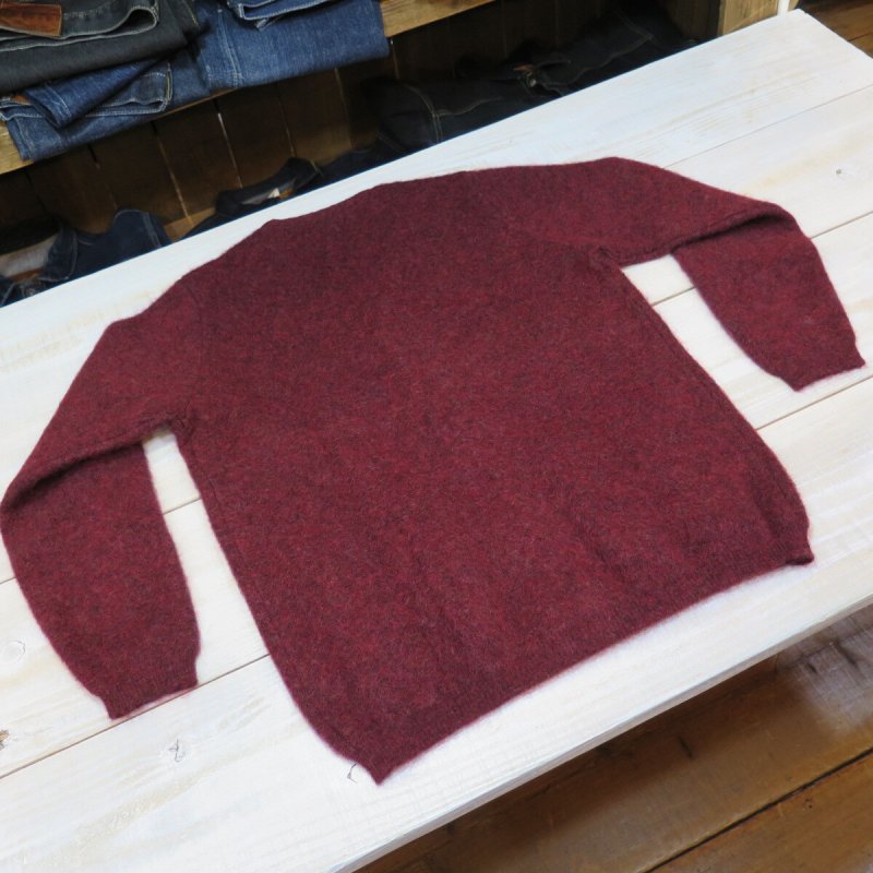 画像2: 【ウエストライド】   ビンテージ モヘア カーディガン バーガンディ   WEST RIDE   VINTAGE MOHAIR CARDIGAN   日本製  【送料無料】 (2)