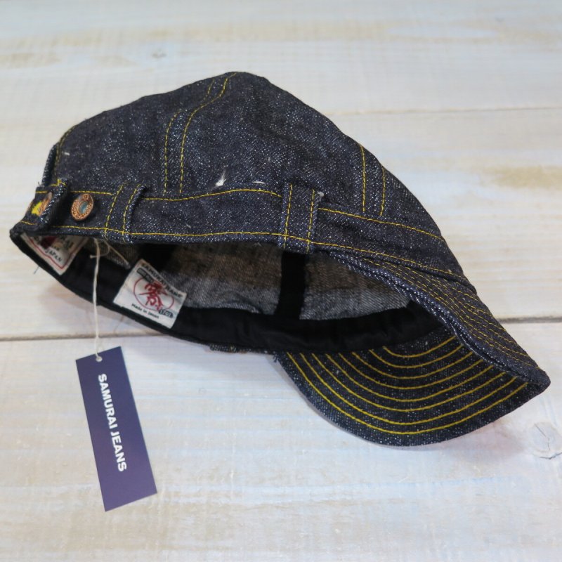 画像1: 【サムライジーンズ】 大戦デニム ワークキャップ  SAMURAI JEANS SJ201WC-3100VX  日本製【送料無料】 (1)