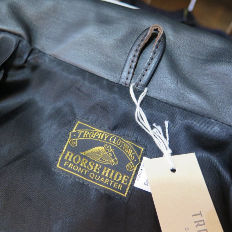 画像3: 【トロフィークロージング】   ホースハイド ハミングバードレザージャケット   TROPHY CLOTHING TR-YL08   日本製  【送料無料】 (3)