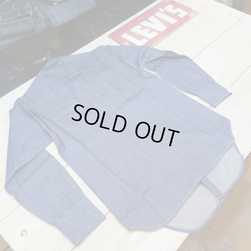 画像2: 【リーバイス】  1955年 ショートホーン ウエスタンシャツ  ソーツゥース/リジッド   LEVIS 1950's MODEL  【送料無料】 (2)