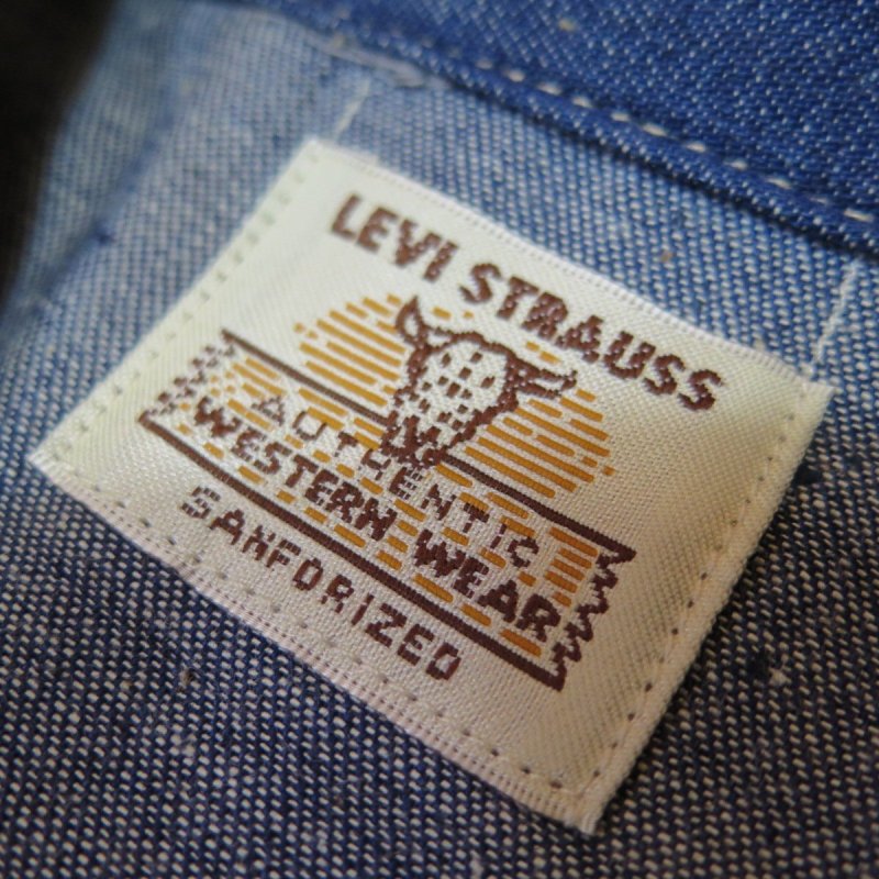画像3: 【リーバイス】  1955年 ショートホーン ウエスタンシャツ  ソーツゥース/リジッド   LEVIS 1950's MODEL  【送料無料】 (3)