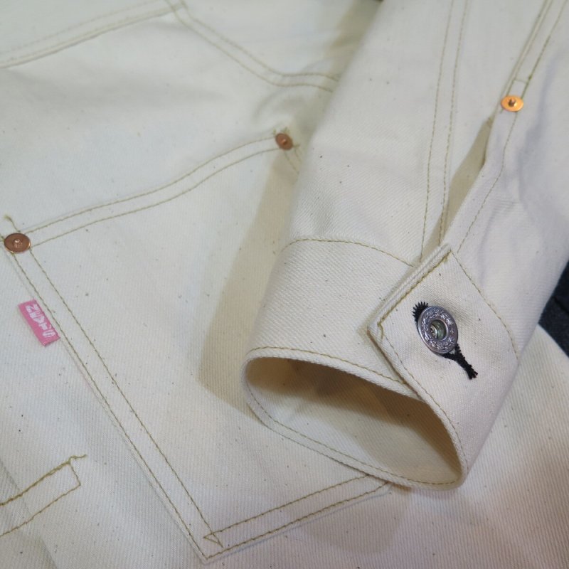 画像6: 明日12/13(土) 10時〜 ＝BIG SIZE＝  【KIWAMI WWII】 ”極み”大戦モデル  デニムジャケット  Undyed 2枚袖  日本製 (6)