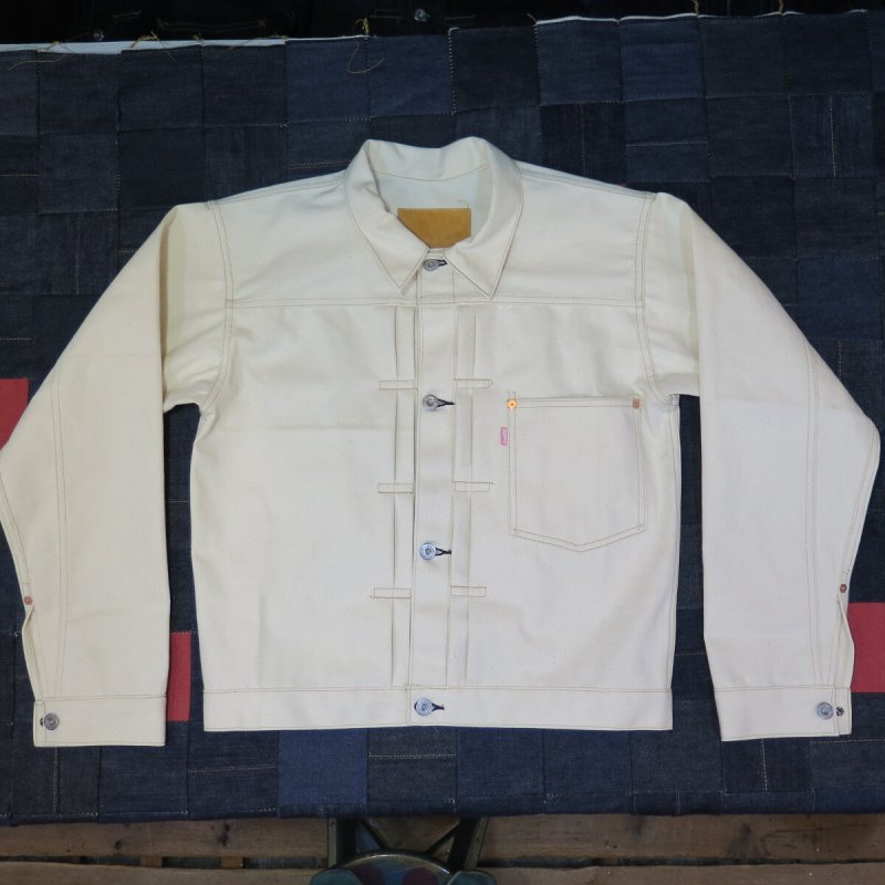 画像1: 明日12/13(土) 10時〜 ＝BIG SIZE＝  【KIWAMI WWII】 ”極み”大戦モデル  デニムジャケット  Undyed 2枚袖  日本製 (1)