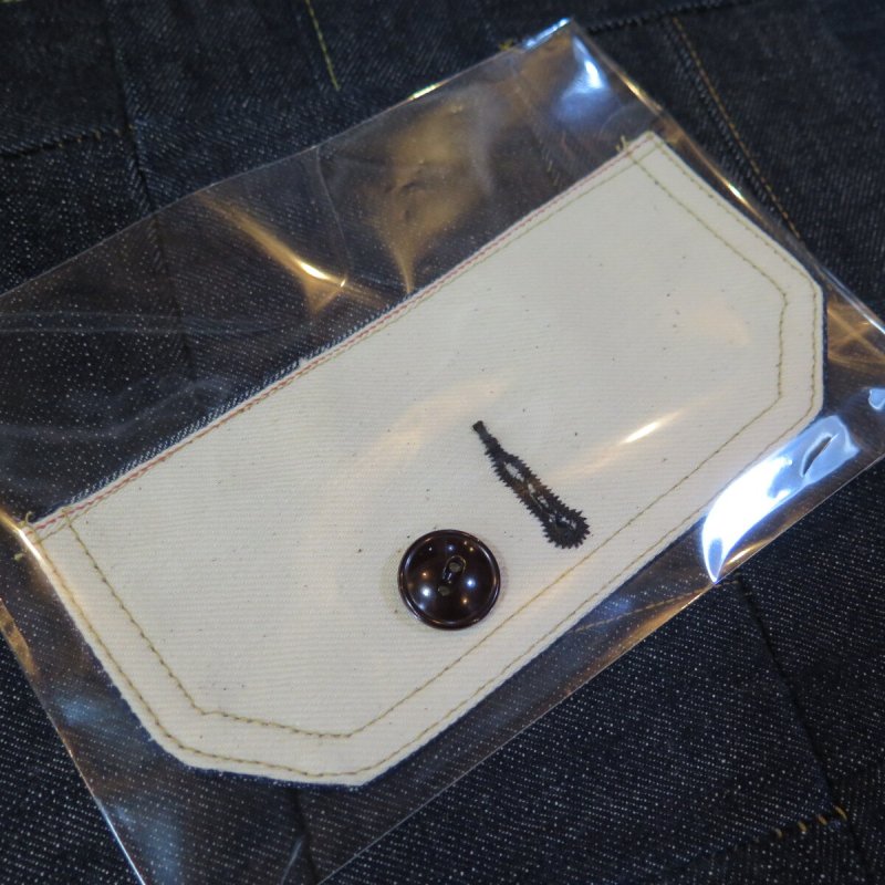 画像2: 【明日12/14 10時〜】 【KIWAMI WWII】 ”極み”大戦モデル デニムジャケット Undyed用ポケットフラップ 日本製 (2)