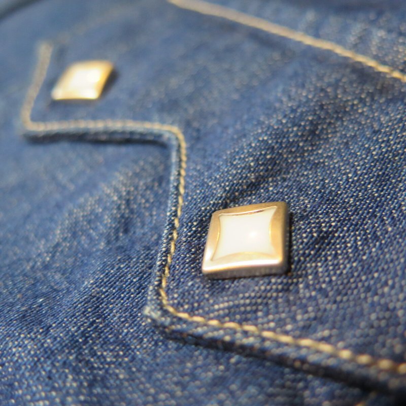 画像2: 【限定3着】 菱型パールボタン 取り外し/付け替え ウエスタンシャツ 【現金振込み】【送料別】 (2)