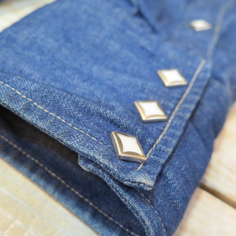 画像3: 【限定3着】 菱型パールボタン 取り外し/付け替え ウエスタンシャツ 【現金振込み】【送料別】 (3)
