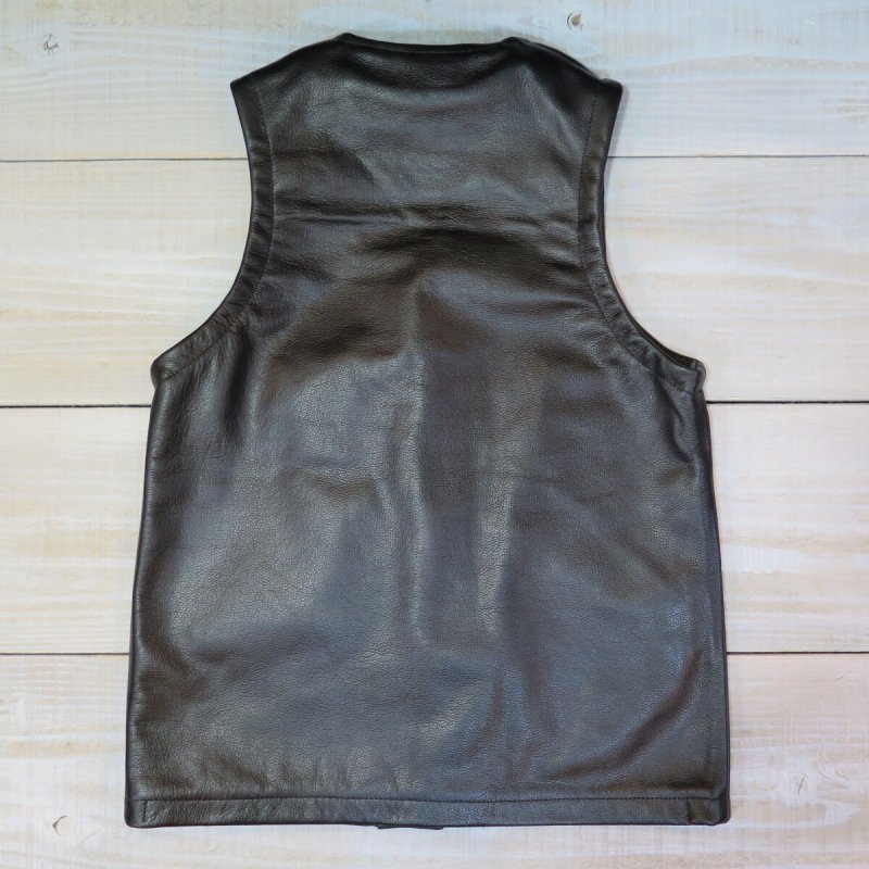 画像2: 【ウエストライド】  レザー パンナムベスト 革ベスト   CYCLE NUT by WEST RIDE   LEATHER PAN-NAM VEST  【送料無料】 (2)