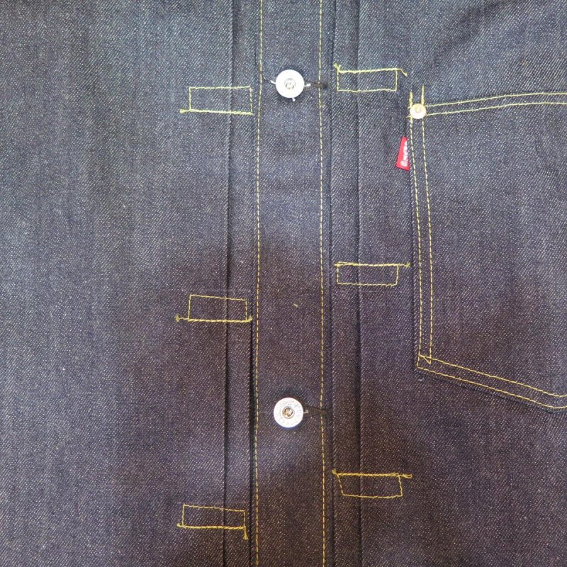 画像7: 【HIZUMI WWII】 S906XX 1940's model  ”歪み”大戦モデル デニムジャケット 日本製 (7)