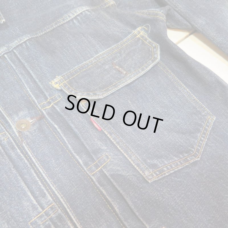 画像5: ＝BIG SIZE＝ 【KIWAMI WWII】 ”極み”大戦モデル デニムジャケット 1枚袖/ガチャプリステッチ 後付けポケットフラップ 日本製 (5)