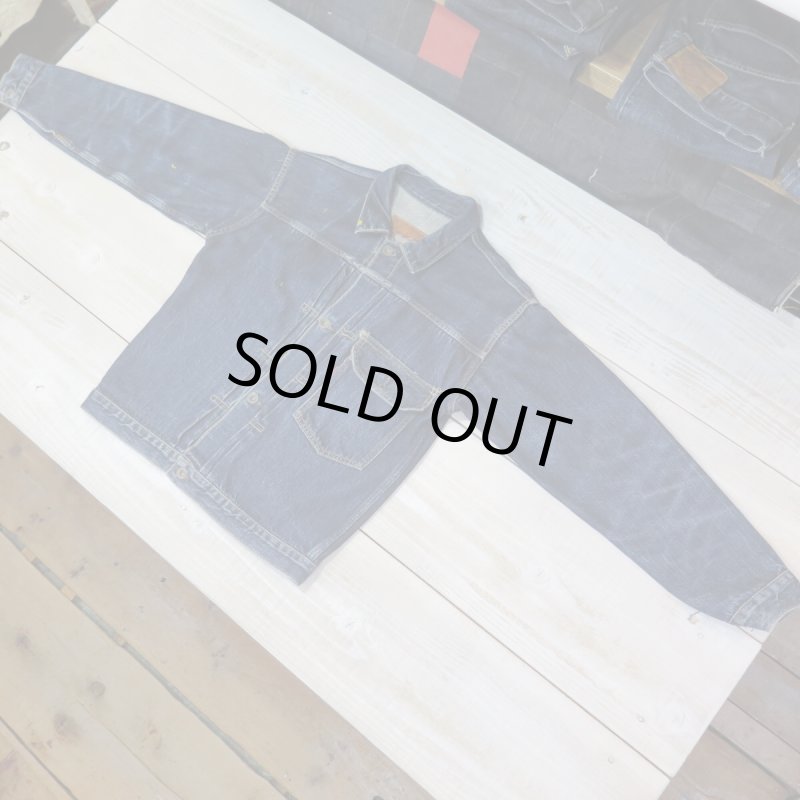 画像2: ＝BIG SIZE＝ 【KIWAMI WWII】 ”極み”大戦モデル デニムジャケット 1枚袖/ガチャプリステッチ 後付けポケットフラップ 日本製 (2)