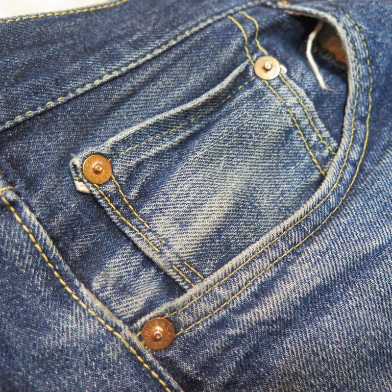 画像4: 【画像リニューアル中】 【HIZUMI 911XX】 “歪み” 1947年 戦後モデル デニムパンツ 日本製 (4)