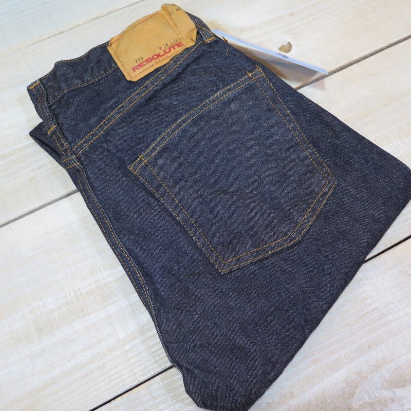 画像1: 【リゾルト】  テーパードストレート/ワンウォッシュ  RESOLUTE JAPAN TYPE 710  日本製【送料無料】 (1)