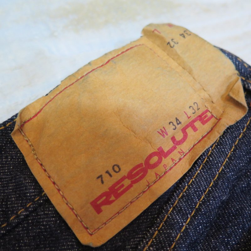 画像5: 【リゾルト】  テーパードストレート/ワンウォッシュ  RESOLUTE JAPAN TYPE 710  日本製【送料無料】 (5)