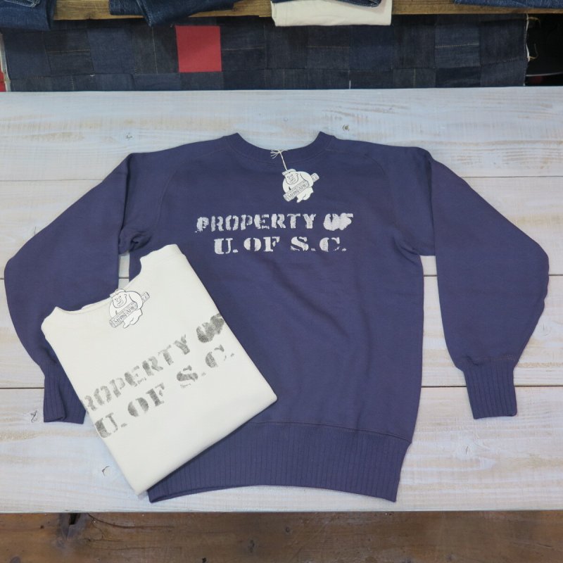 画像1: 【ジョングラッコー】  Property of U of SC ヴィンテージスエット   John GluckowLot.JG-CS24   日本製【送料無料】 (1)