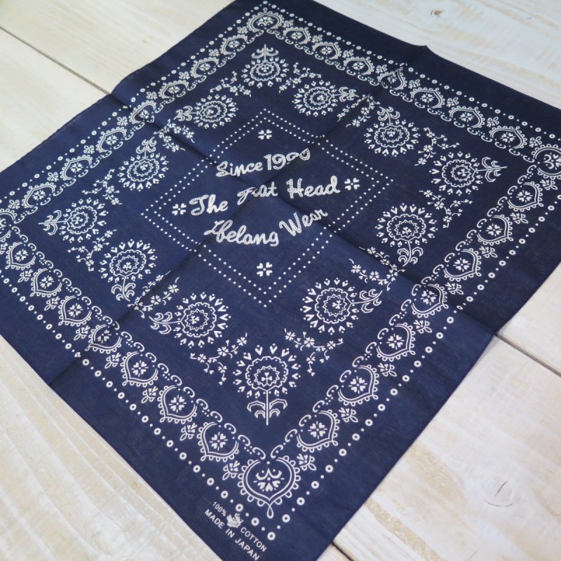 画像6: 【送料無料】 【フラットヘッド】  手捺染 バンダナ   THE FLAT HEAD FN-GB-101   日本製 (6)