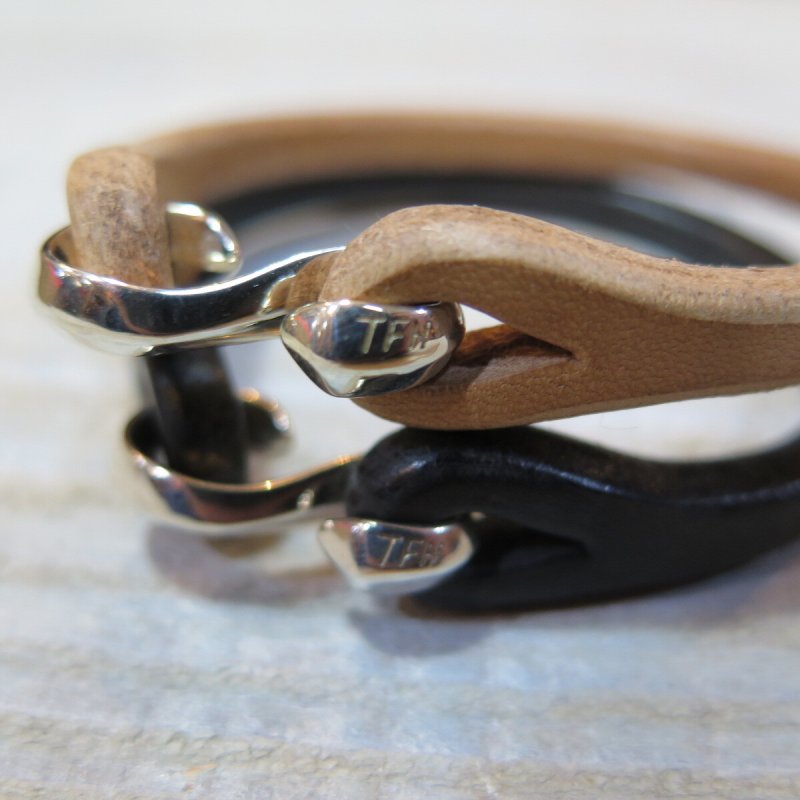 画像10: 【フラットヘッド】   サドルレザー シングルラップ ブレスレット   THE FLAT HEAD FN-GLB-101   日本製【送料無料】 (10)