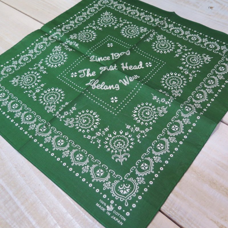 画像2: 【送料無料】 【フラットヘッド】  手捺染 バンダナ   THE FLAT HEAD FN-GB-101   日本製 (2)