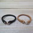 画像1: 【フラットヘッド】   サドルレザー シングルラップ ブレスレット   THE FLAT HEAD FN-GLB-101   日本製【送料無料】 (1)