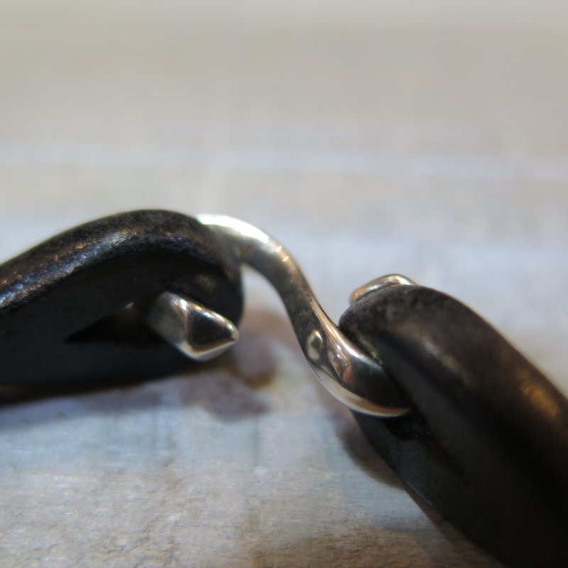 画像8: 【フラットヘッド】   サドルレザー シングルラップ ブレスレット   THE FLAT HEAD FN-GLB-101   日本製【送料無料】 (8)