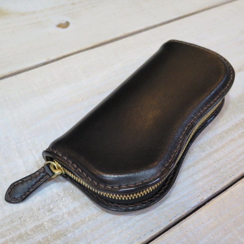 画像2: 【フラットヘッド】   ホースハイド フルジップアクセサリーケース   THE FLAT HEAD FN-U1N1-5   日本製【送料無料】  (2)