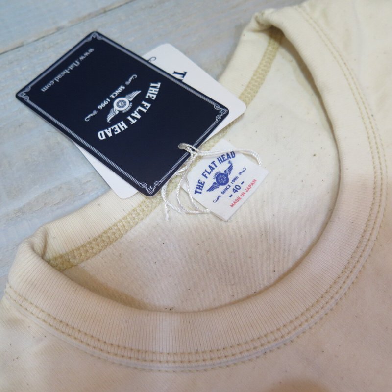 画像4: 【フラットヘッド】  3本針の1本外し 無地Tシャツ   THE FLAT HEAD FN-THC-101   日本製【送料無料】 (4)