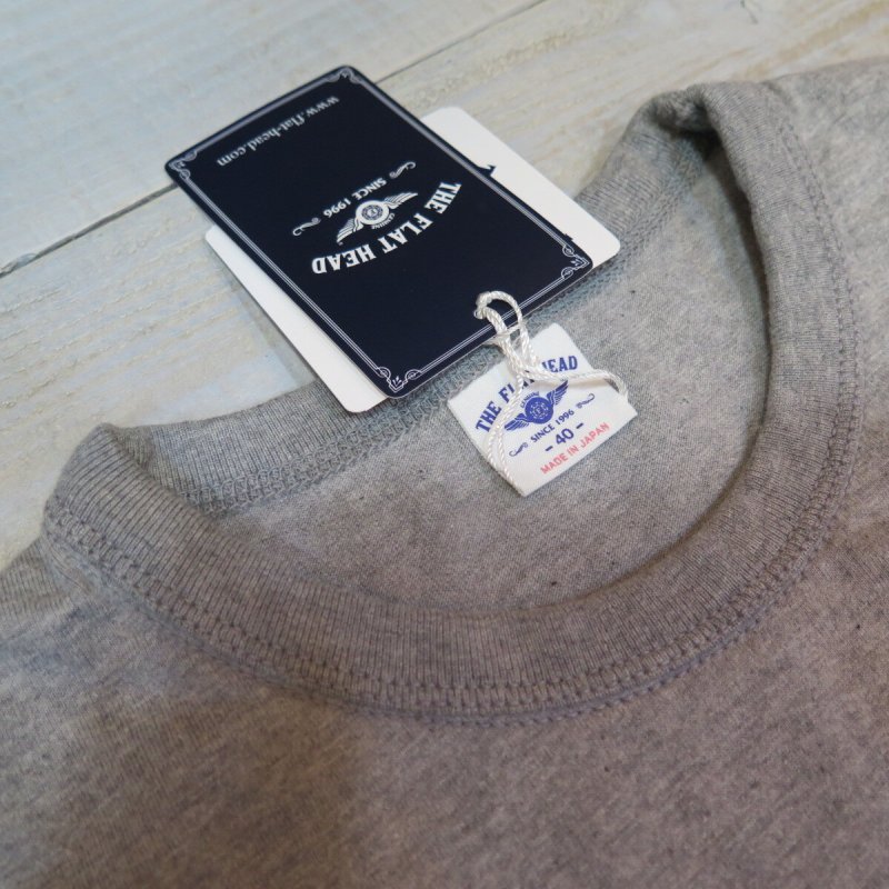 画像10: 【フラットヘッド】  3本針の1本外し 無地Tシャツ   THE FLAT HEAD FN-THC-101   日本製【送料無料】 (10)
