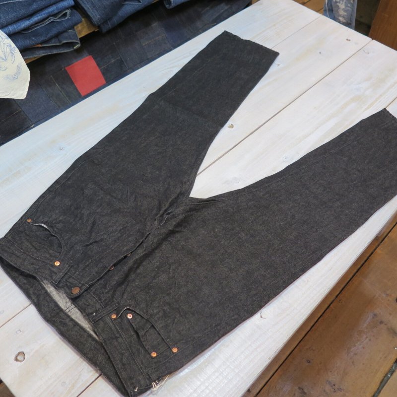 画像2: 【ドゥニーム 224】   66MODEL ブラックデニム ジーンズ   ワンウォシュ レングス30インチ仕様   DENIME 224-66B   日本製【送料無料】  (2)
