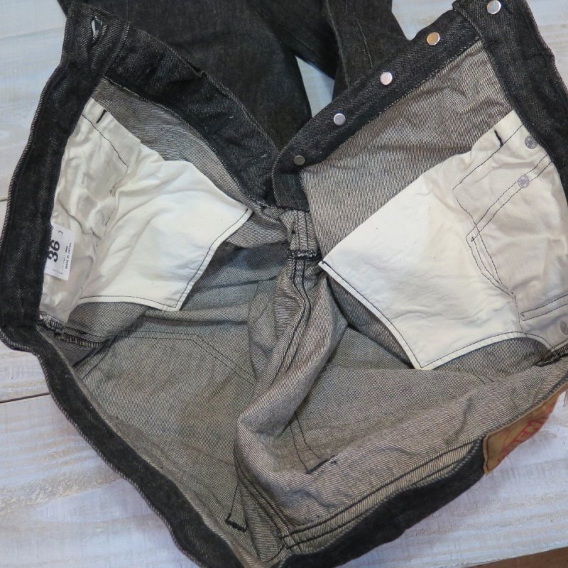 画像9: 【ドゥニーム 224】   66MODEL ブラックデニム ジーンズ   ワンウォシュ レングス30インチ仕様   DENIME 224-66B   日本製【送料無料】  (9)