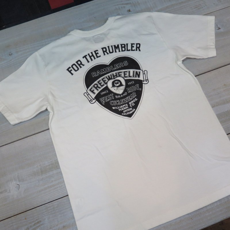 画像3: 【送料無料】【ウエストライド】   ヘビー ウェイト FOR THE RUMBLER   半袖プリントTシャツ   WEST RIDE PT.TEE.26-05   日本製  (3)