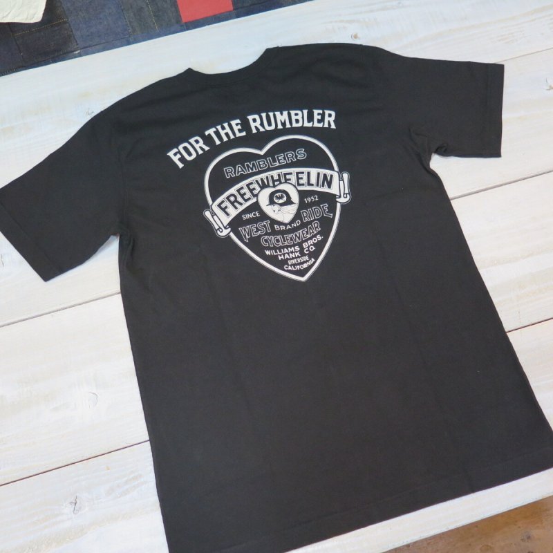 画像5: 【送料無料】【ウエストライド】   ヘビー ウェイト FOR THE RUMBLER   半袖プリントTシャツ   WEST RIDE PT.TEE.26-05   日本製  (5)