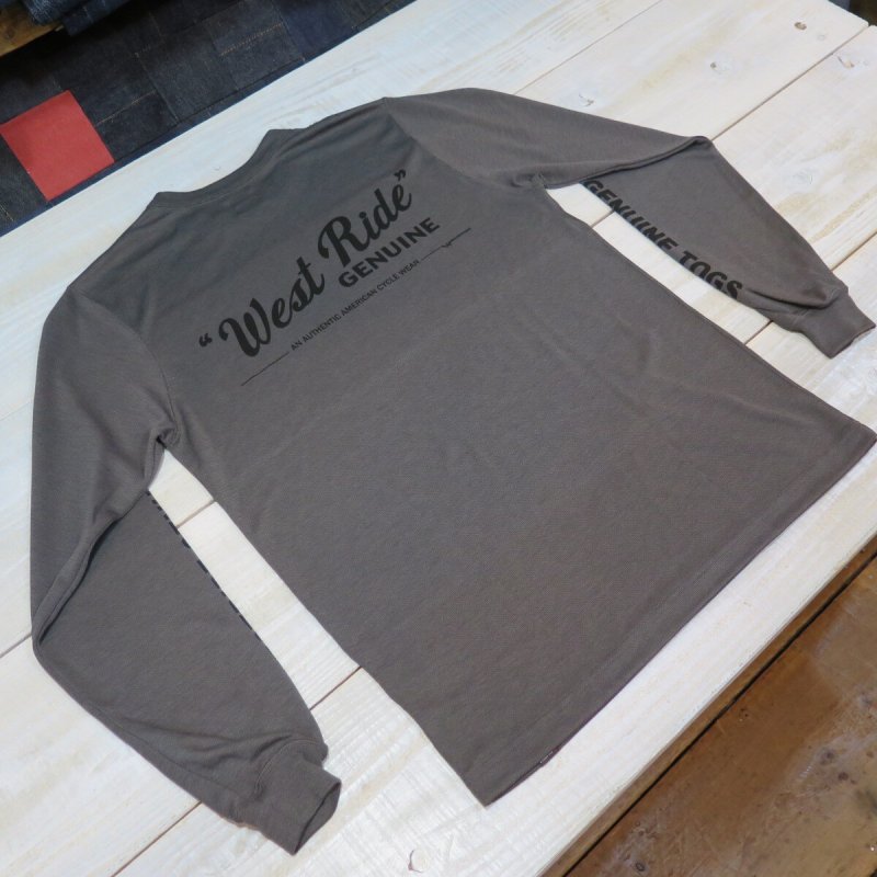 画像7: 【ウエストライド】   パワードライ ロングスリーブＴシャツ   WEST RIDE POWERDRYLONGTEE-1   日本製【送料無料】  (7)
