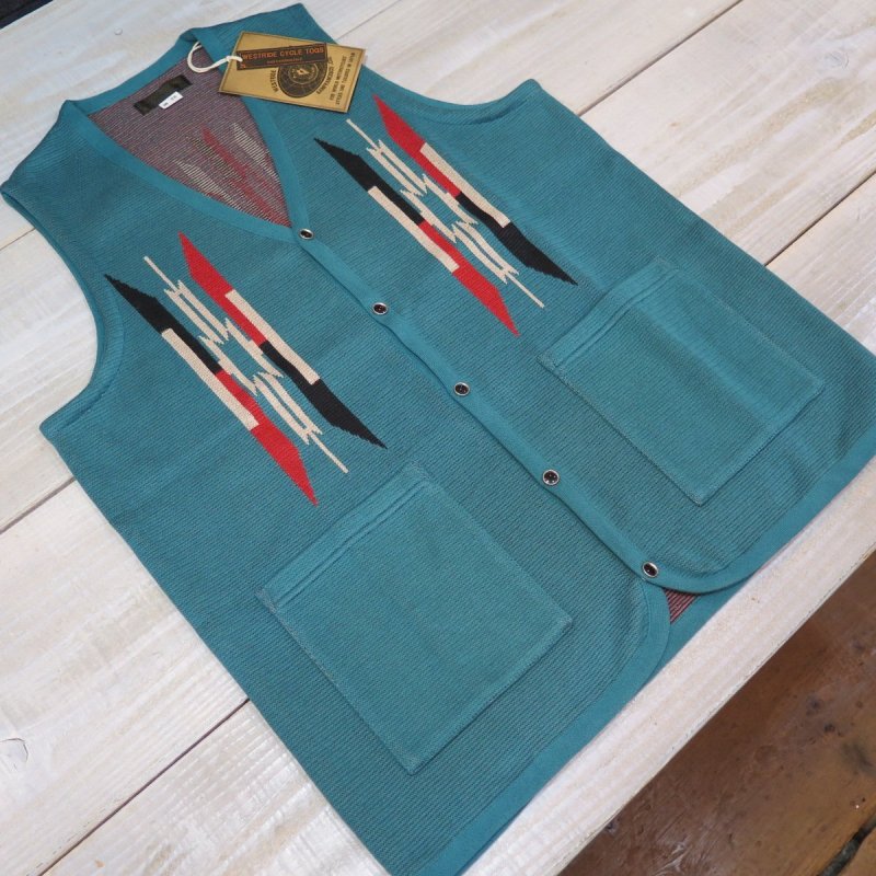 画像2: 【ウエストライド】   ダブルジャガード コットンベスト  WEST RIDE   日本製【送料無料】  (2)