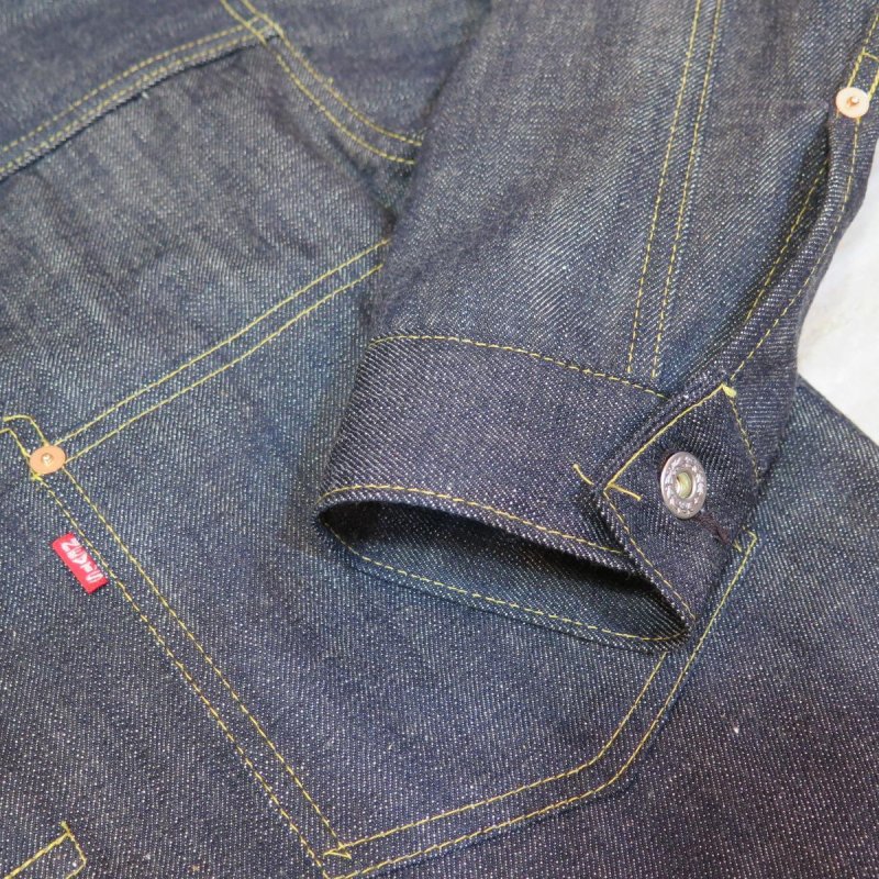 画像6: 【2回払い適用品】 ＝BIG SIZE＝ 【KIWAMI WWII】 ”極み”大戦モデル  デニムジャケット 2枚袖 日本製 (6)