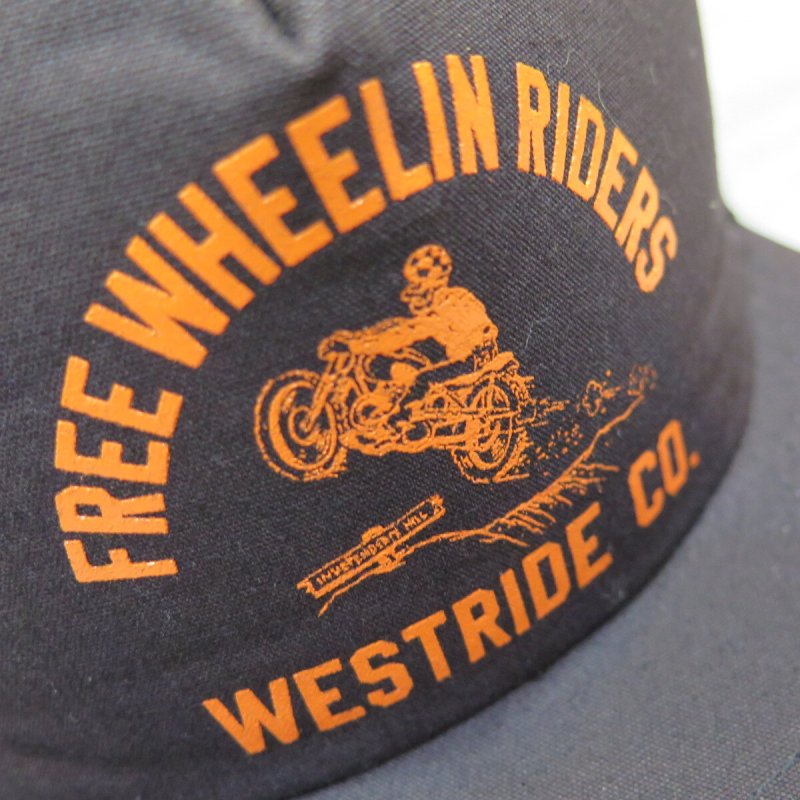 画像4: 【ウエストライド】  FREE WHEELIN RIDERS メッシュキャップ   WEST RIDE 日本製【送料無料】 (4)
