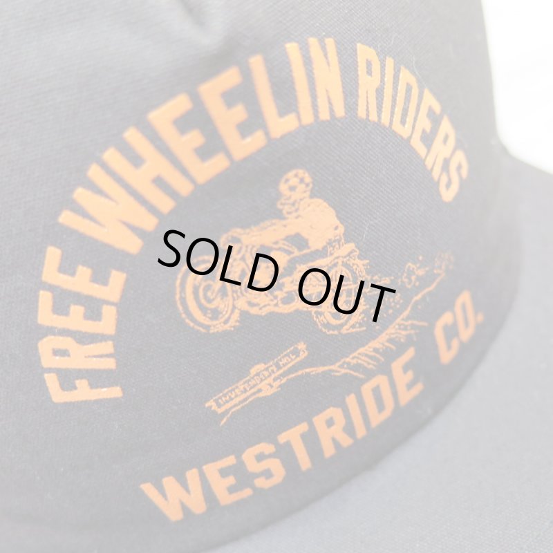 画像4: 【ウエストライド】  FREE WHEELIN RIDERS メッシュキャップ   WEST RIDE 日本製【送料無料】 (4)