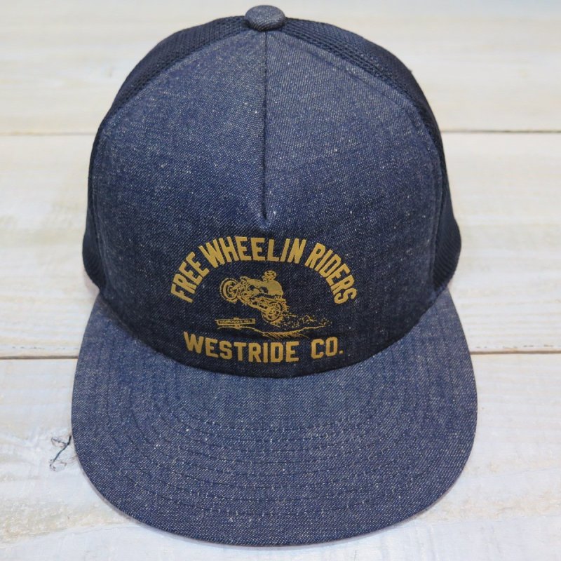 画像5: 【ウエストライド】  FREE WHEELIN RIDERS メッシュキャップ   WEST RIDE 日本製【送料無料】 (5)