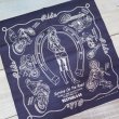 画像1: 【送料無料】  【ウエストライド】   モーターサイクル プリント バンダナ    WESTRIDE SUVIVE BANDANA   日本製  (1)